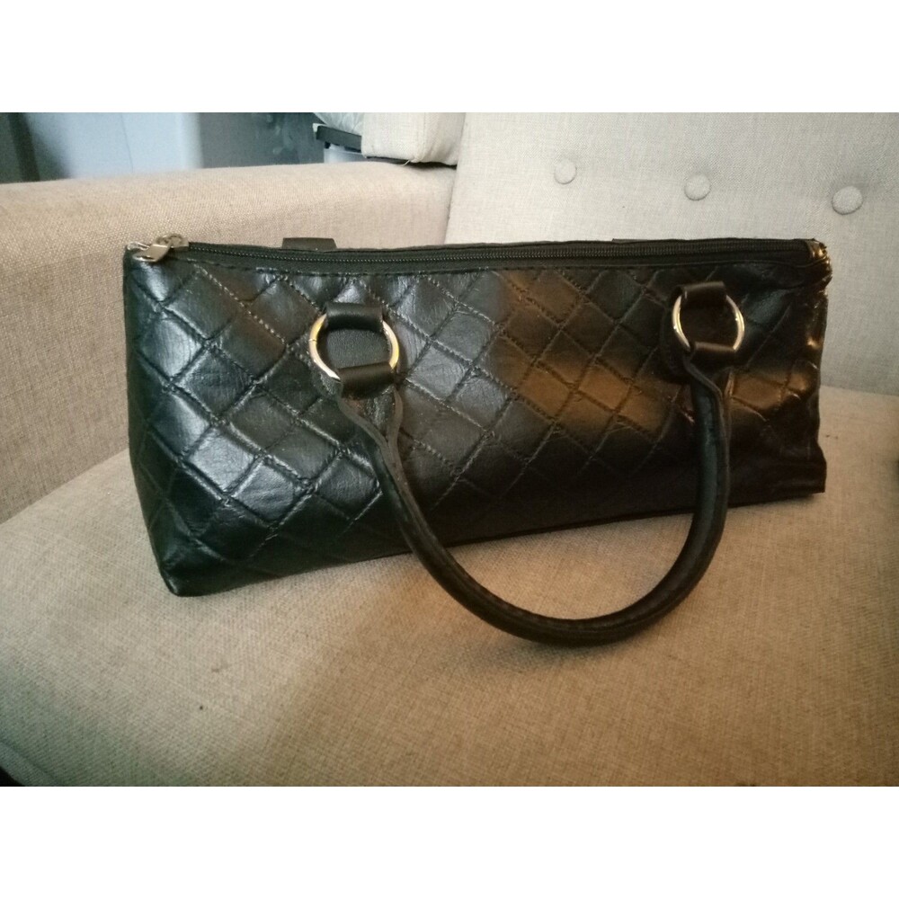 Womens Black Long Fashionable Handbag